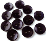 B0020 11mm Tonal Deep Purple Shimmery Polyester 2 hole Button