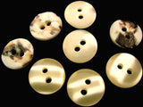 B0200 12mm Ivory Cream-Mother Pearl Iridescent 2 Hole Shell Button 