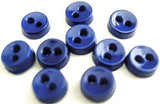 B16289 6mm Royal Blue Small Nylon 2 Hole Dolls Button