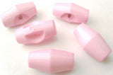 B18223 19mm Pale Pink Toggle Button, Hole Built into the Back
