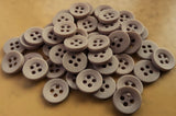 B18361 11mm Beige Matt 4 Hole Shirt Button