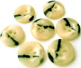 B3054 15mm Ivory-Creams-Black High Gloss Dink Centre 4 Hole Button