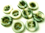 B3090 13mm Natural and Browns Gloss Faux Marble 4 Hole Button