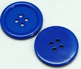 B5707 25mm Royal Blue High Gloss Resin 4 Hole Button