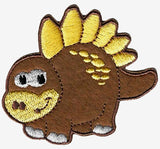 M037 74mm x 64mm Dinosaur Iron or Sew on Motif Applique Patch