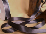 R8623 15mm Dark Mauve Grey Double Face Satin Ribbon by Berisfords