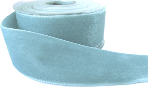 R9367 50mm Blue Note Nylon Velvet Ribbon by Berisfords