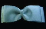 RB009 45mm x 16mm Pale Blue Satin Ribbon Propellor Bow