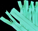 Z3209 41cm Aqua Concealed/Invisible Nylon No.3 Closed End Zip