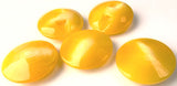 B14892 18mm Tonal Yellows Gloss Polyester Button, Hole Built into Back