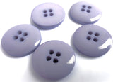 B15519 20mm Dusky Lilac High Gloss Chunky Lighlty Domed 4 Hole Button
