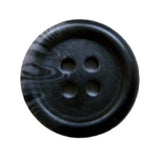 B16566 15mm Charcoal and Grey Flecked Bone Sheen 4 Hole Button