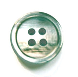 B17477 15mm Navy Nacre Iridescent Shimmer Shell Effect 4 Hole Button