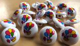 B17485 15mm Balloons Picture Design Novelty Childrens Shank Button