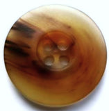 B17497 20mm Tortoise Shell Browns-Amber Bone Sheen 4 Hole Button