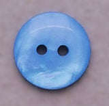 B18104 18mm Blue Tonal Mother of Pearl Look 2 Hole Button