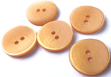 B18302 18mm Peach 2 Hole Button, Curled Rim and Tonal Satin Sheen