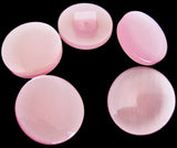 B18310 15mm Pale Pink Pearlised Polyester Shank Button