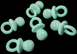 B18343 21mm Mint Green Baby Dummy Novelty Gloss Shank Button