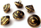 B4007C 13mm Brass Metal Shank Buttons 