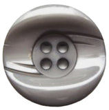 B5992 25mm Mid Grey Chunky High Gloss 4 Hole Button