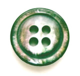 B8344 15mm Nacre-Iridescent-Shell-mother of Pearl Effect 4 Hole Button