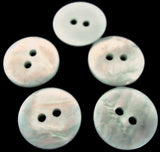 B8455 18mm Duck Egg Blue Tonal Mother of Pearl Look 2 Hole Button