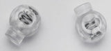 B9202 Clear-Transparent Spring Loaded Cord Stop Lock Toggle