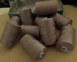 Beige 900 metre Spool of 100% Polyester Sewing Thread