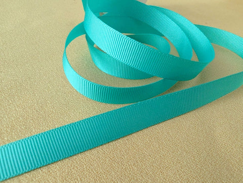 grosgrain ribbon 10mm width bright aqua berisfords ribbons.
