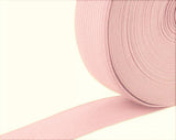 E087 25mm (1" inch) Pale Pink Coloured Woven Flat Elastic.