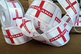 R9747 25mm England-English National Flag Satin Ribbon by Berisfords