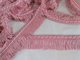 35mm Lampshade and soft furnishing trimming. Pink shades trim with a corded braid. Ribbonmoon trims online shop. Buy by the metre.