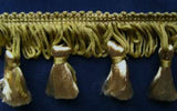 FT512 47mm Pale Moss Green and Straw Tassel Fringe