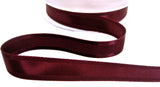 R1724 15mm Burgundy Satin-Grosgrain Taffeta Stripe Ribbon, Berisfords
