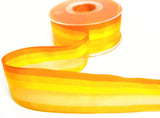 R2203 40mm Yellows-Orange Solid Sheer Fresh Stripe Ribbon, Berisfords