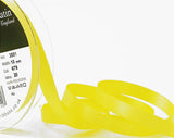 R3178 10mm Yellow Double Face Satin Ribbon by Berisfords
