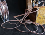 R5338 3mm Rose Gold Pink-Gold Metallic Edge Satin Ribbon by Berisfords