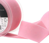 R8917 36mm Blush Rose Pink Nylon Velvet Ribbon by Berisfords