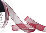 R9779 15mm Burgundy Nylon Super Sheer Ribbon by Berisfords