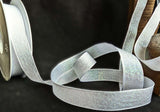 R0553 15mm White-Metallic Iridescent Dazzle Ribbon by Berisfords