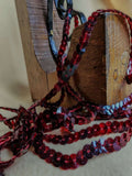SQC70 6mm Tonal Wine-Burgundy Strung Sequins - Sequin String