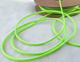 Neon lime green 2mm wide silky smooth twine cord.
