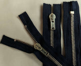 Z0250 25cm Black Closed End No.5 Zip with Brass Teeth