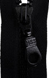 13cm Black Closed End Zip, clothing repairs, alterations, dressmaking, tailor supplies haberdashery shop.