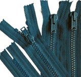 Z3306 18cm Teal Blue Optilon No.6 Chunky Plastic Teeth Closed End Zip