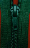 Z3662 36cm Holly Green Nylon No.5 Closed End Zip