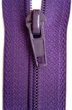 Z3941 18cm Purple Nylon No.5 Closed End Zip