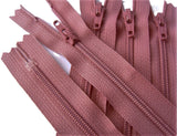 Z4690 YKK 56cm Dusky Pink Nylon No.3 Closed End Zip