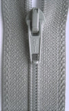 Z4981 46cm Pale Grey Optilon Nylon No.5 Open End Zip